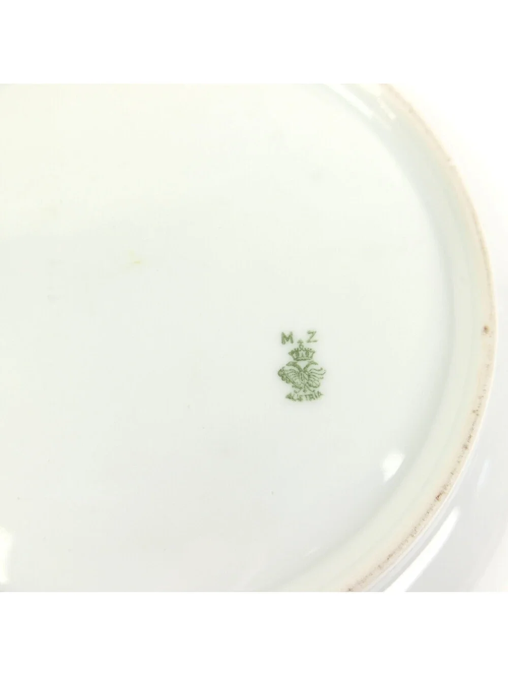 Antique MZ Austria Porcelain Serving Bowl 9.75